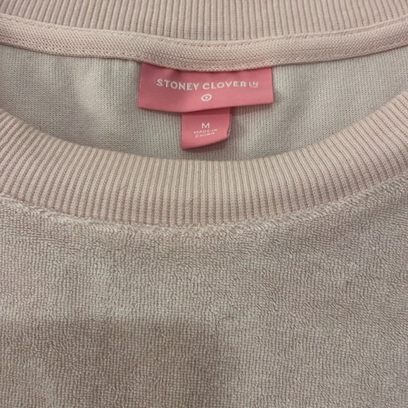 Stoney Clover Lane x Target Cropped Sweatshirt in Pink - Picture 5 of 7